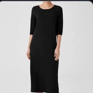 Black Eileen Fisher dress never worn
